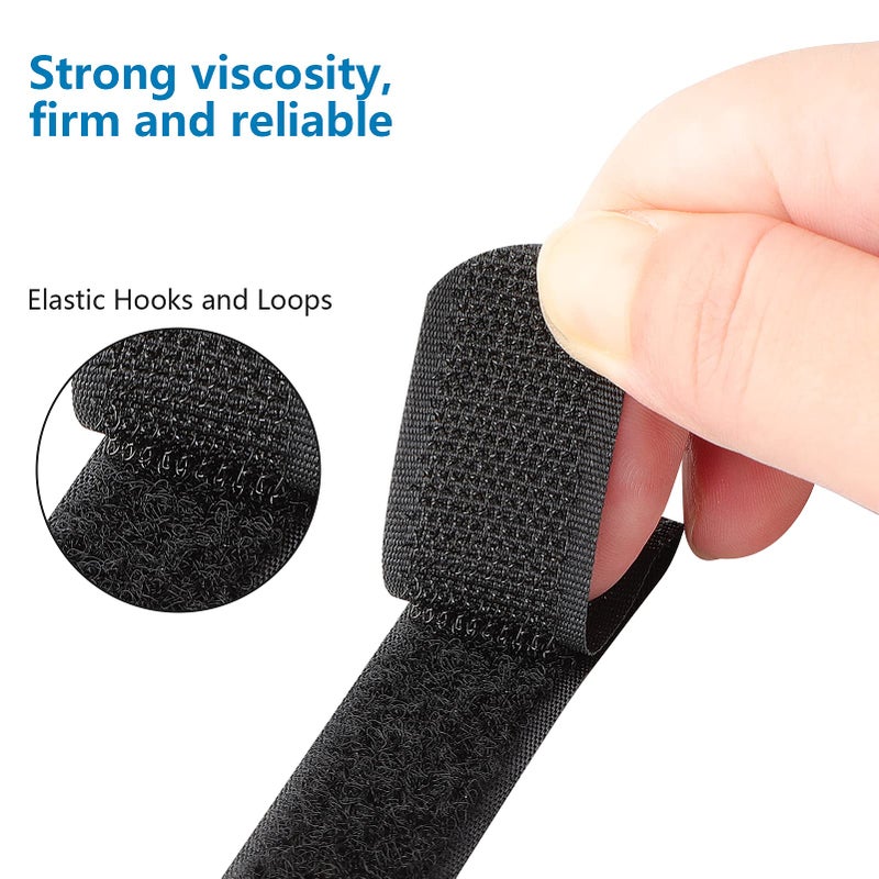Pasow Adjustable Cable Ties Organizer Fastener with Plastic buckle (12Inch Pack of 50) - Image 3